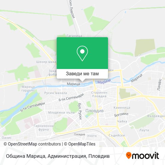 Община Марица, Администрация карта