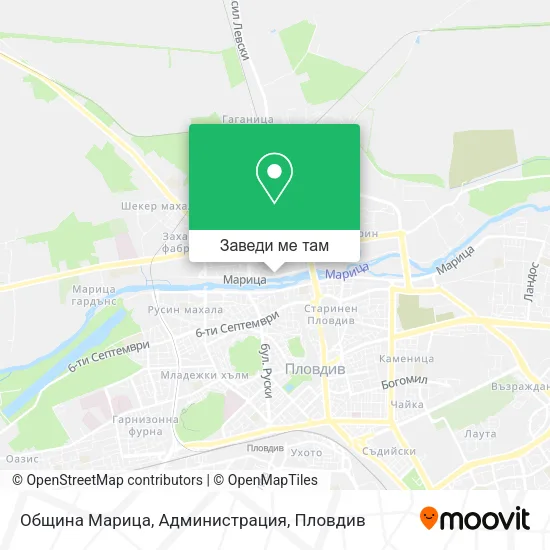 Община Марица, Администрация карта