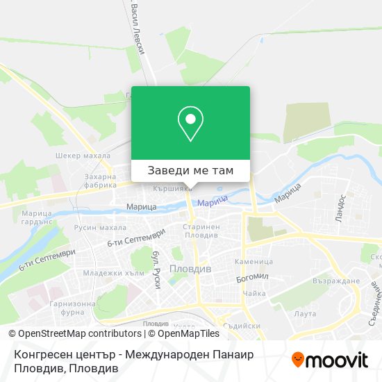 Конгресен център - Международен Панаир Пловдив карта