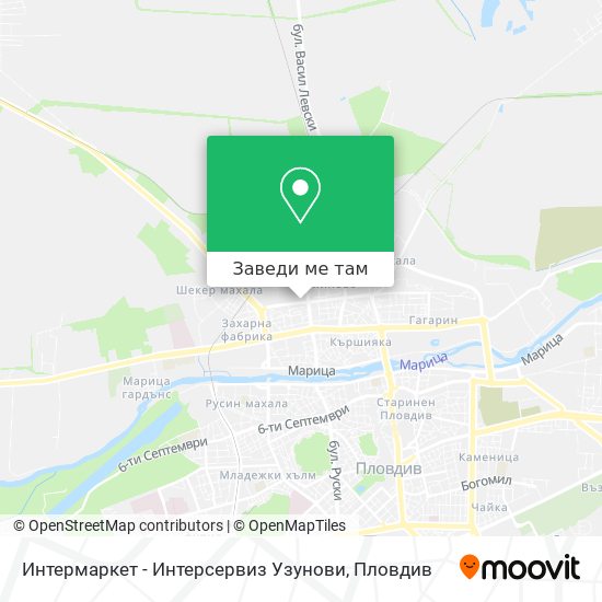 Интермаркет - Интерсервиз Узунови карта