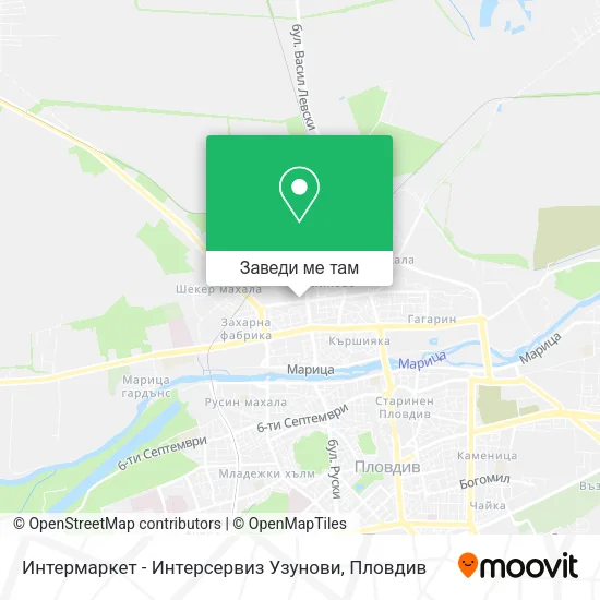 Интермаркет - Интерсервиз Узунови карта