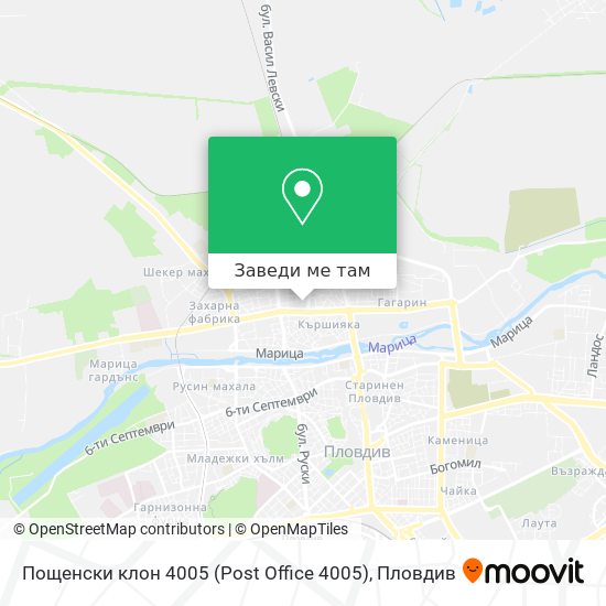 Пощенски клон 4005 (Post Office 4005) карта