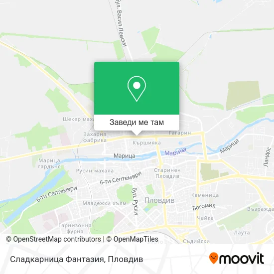 Сладкарница Фантазия карта