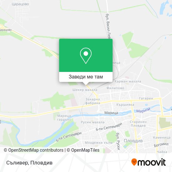Съливер карта