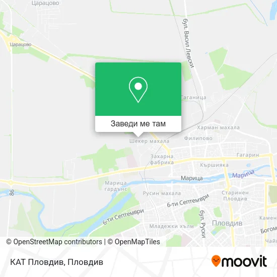 КАТ Пловдив карта