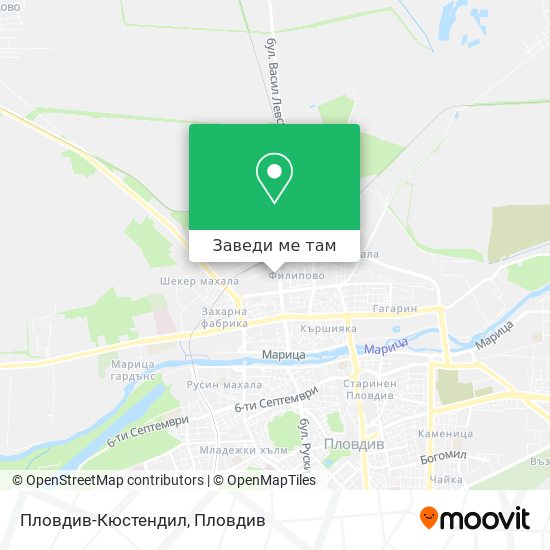 Пловдив-Кюстендил карта