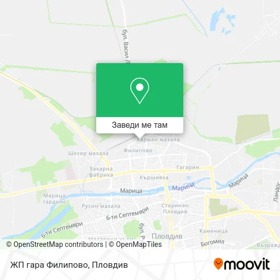 ЖП гара Филипово карта