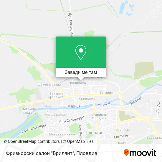 Фризьорски салон "Брилянт" карта