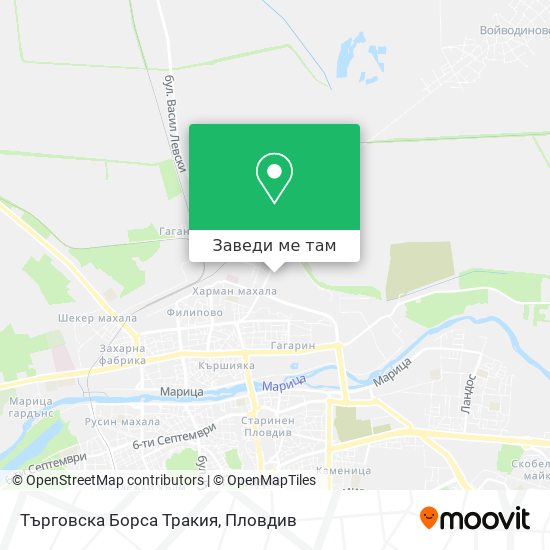 Търговска Борса Тракия карта