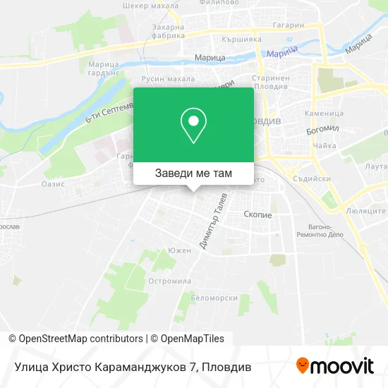 Улица Христо Караманджуков 7 карта