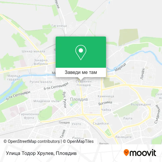 Улица Тодор Хрулев карта