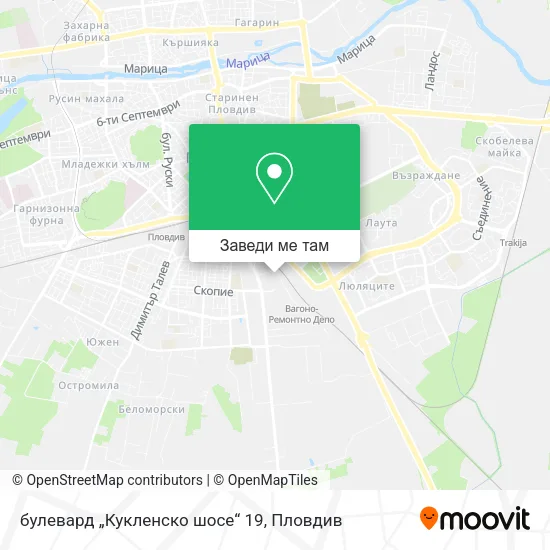 булевард „Кукленско шосе“ 19 карта