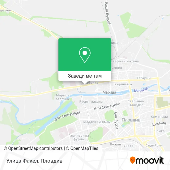 Улица Факел карта