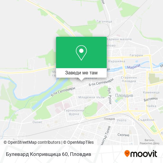 Булевард Копривщица 60 карта