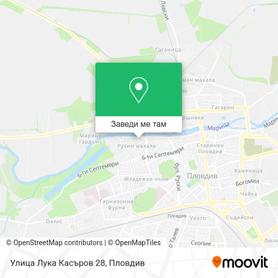 Улица Лука Касъров 28 карта