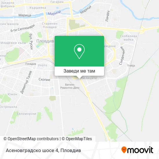 Асеновградско шосе 4 карта