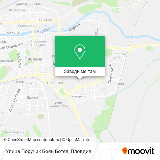 Улица Поручик Боян Ботев карта