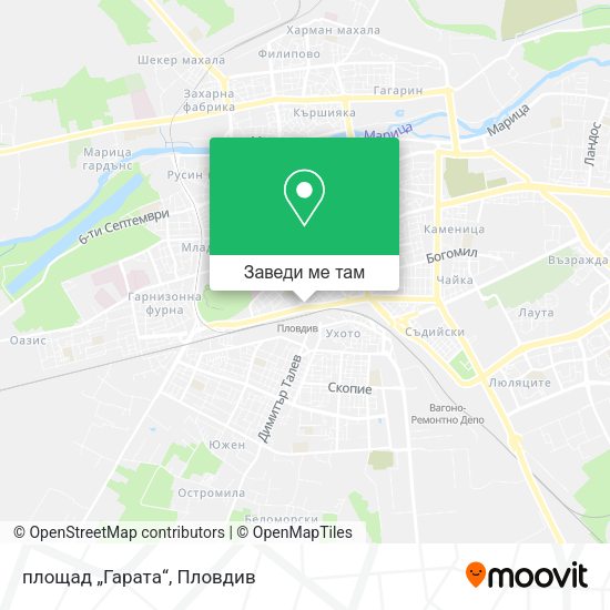площад „Гарата“ карта