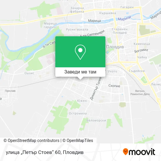 улица „Петър Стоев“ 60 карта