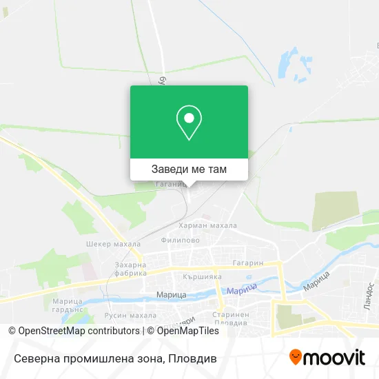 Северна промишлена зона карта