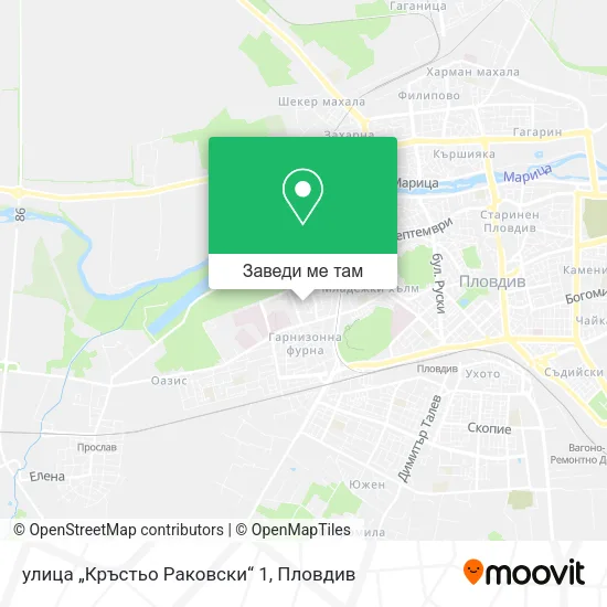 улица „Кръстьо Раковски“ 1 карта