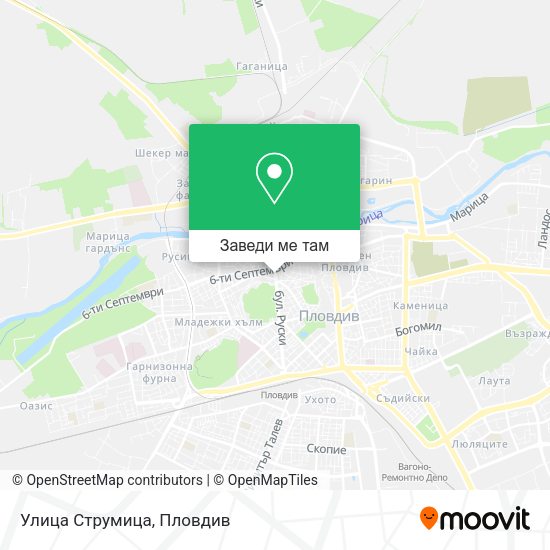 Улица Струмица карта