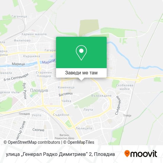 улица „Генерал Радко Димитриев“ 2 карта