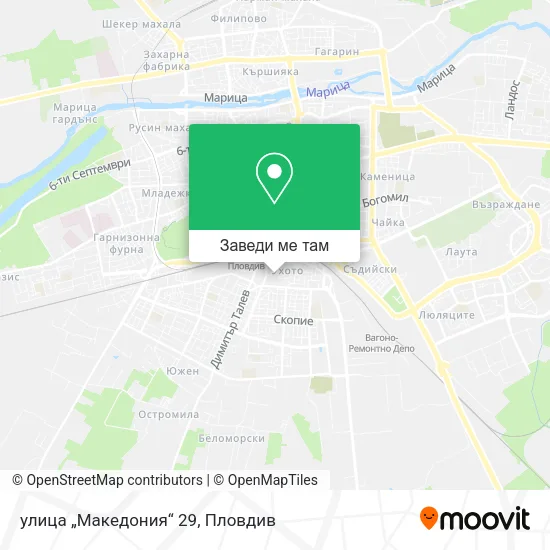 улица „Македония“ 29 карта