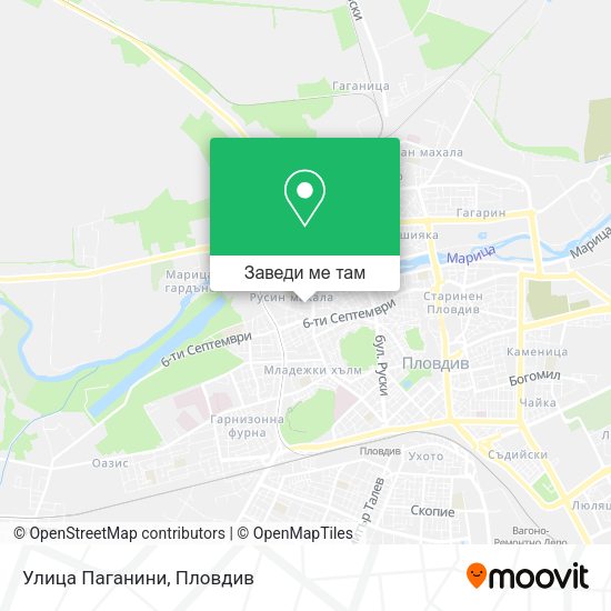 Улица Паганини карта