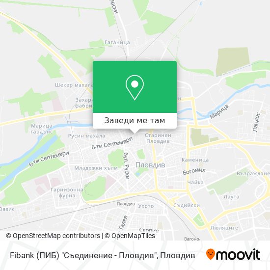 Fibank (ПИБ) "Съединение - Пловдив" карта