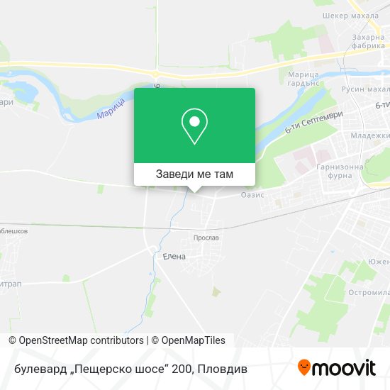 булевард „Пещерско шосе“ 200 карта