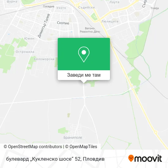 булевард „Кукленско шосе“ 52 карта