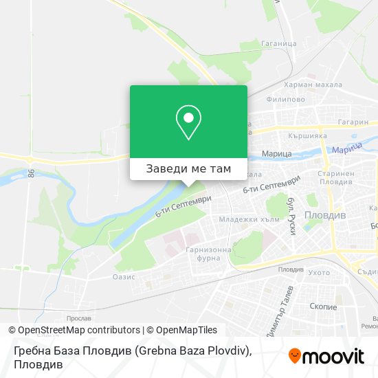 Гребна База Пловдив (Grebna Baza Plovdiv) карта