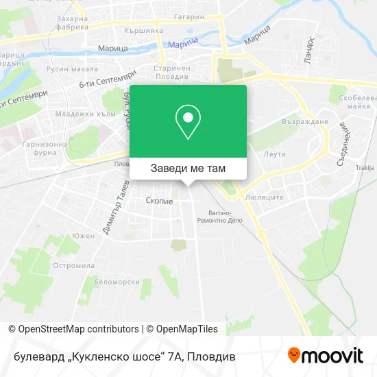 булевард „Кукленско шосе“ 7А карта