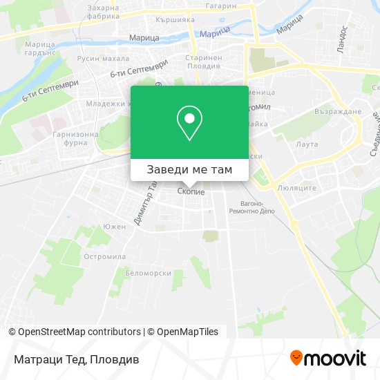 Матраци Тед карта