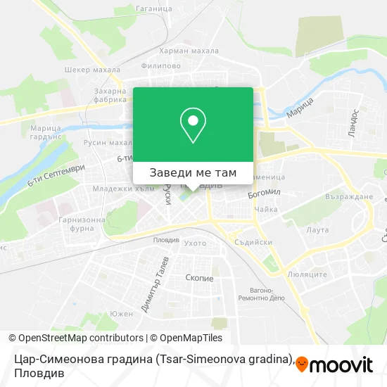 Цар-Симеонова градина (Tsar-Simeonova gradina) карта