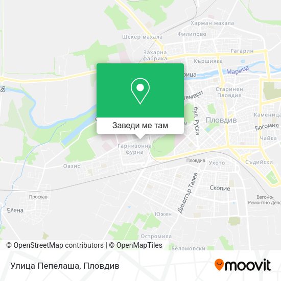 Улица Пепелаша карта