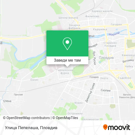 Улица Пепелаша карта