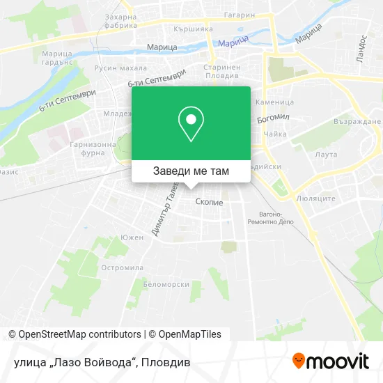 улица „Лазо Войвода“ карта
