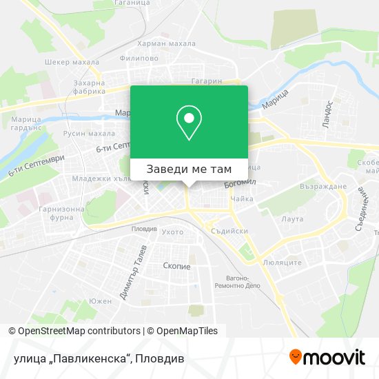 улица „Павликенска“ карта
