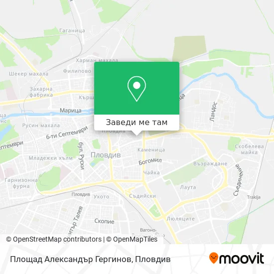Площад Александър Гергинов карта