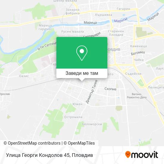 Улица Георги Кондолов 45 карта