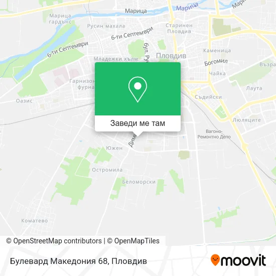 Булевард Македония 68 карта