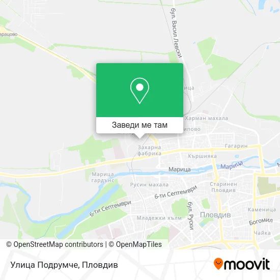 Улица Подрумче карта