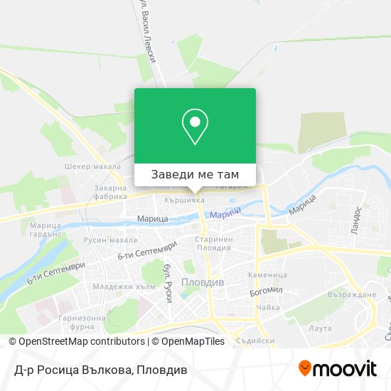 Д-р Росица Вълкова карта
