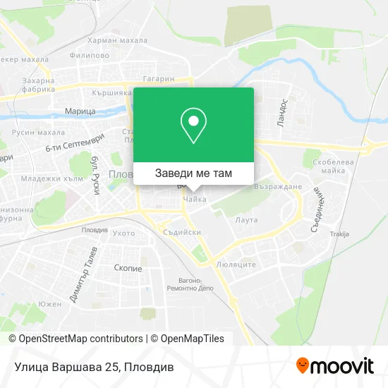 Улица Варшава 25 карта