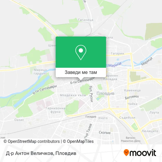 Д-р Антон Величков карта