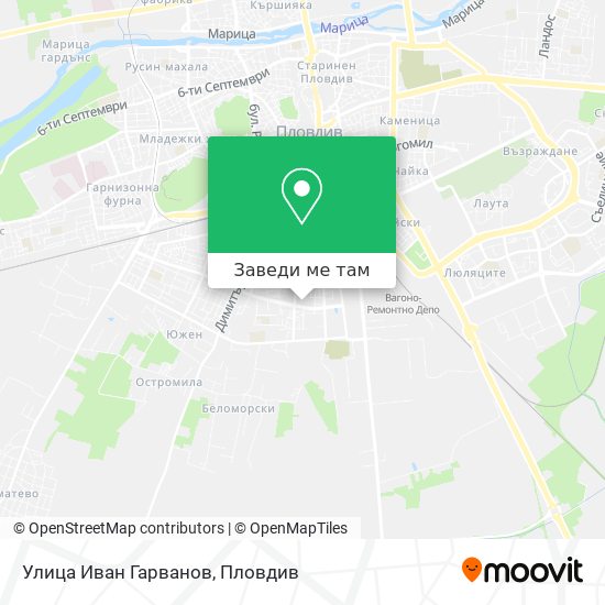 Улица Иван Гарванов карта