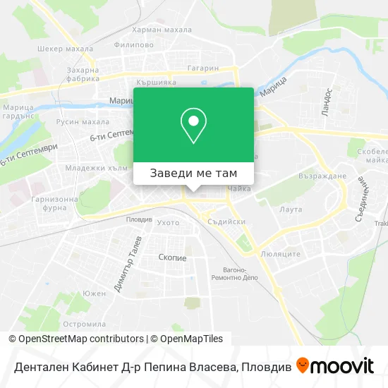 Дентален Кабинет Д-р Пепина Власева карта
