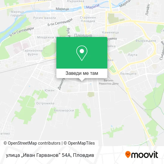 улица „Иван Гарванов“ 54А карта